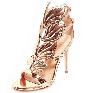 Open Toe High Heel Wing Sandals